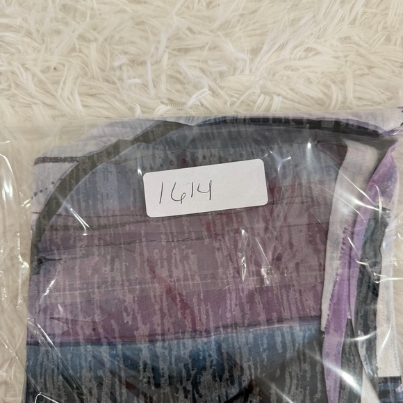 Jess & Jane Womens Abstract Print Burnout Tunic Top Size XL Art To Wear - Picture 9 of 9